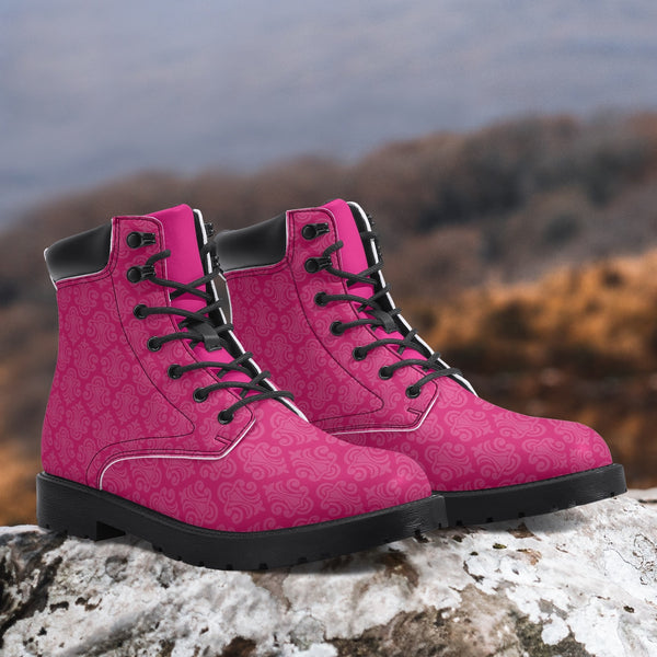 Leather Boots Premium 6-Inch Waterproof Boots - Pink Cam