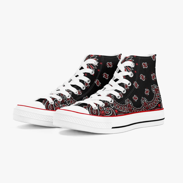 PRicci Artist Collection New High-Top Canvas Shoes - RB Bandana