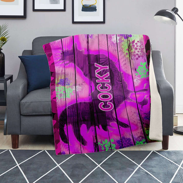 Microfleece Blanket - Cocky Pink