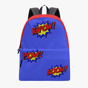 Boom Pow Kapow - Canvas Backpack -  Backpacks | Back To School | Knapsack | Rucksack | Booksack